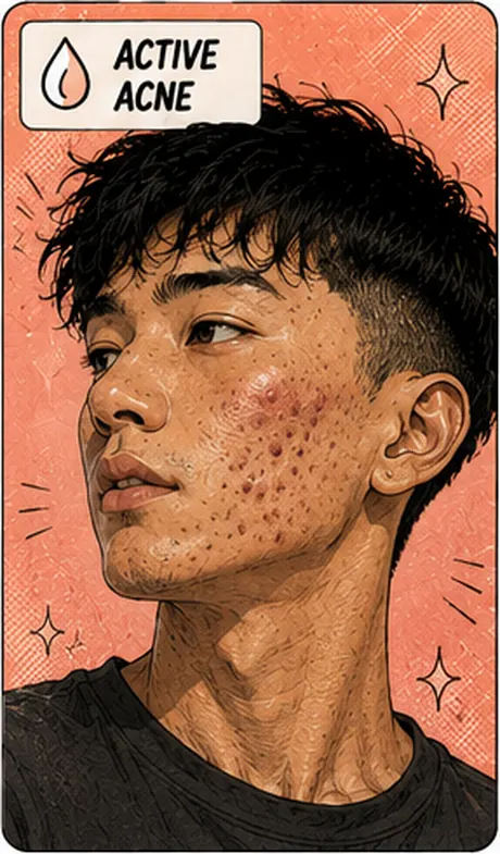 Active acne